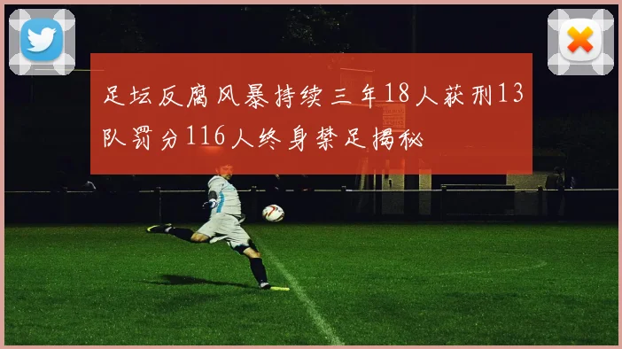 足坛反腐风暴持续三年18人获刑13队罚分116人终身禁足揭秘