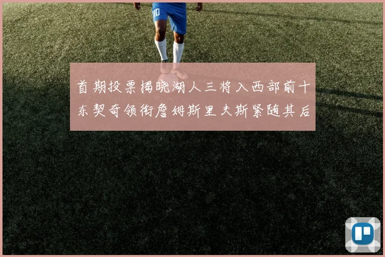 首期投票揭晓湖人三将入西部前十东契奇领衔詹姆斯里夫斯紧随其后